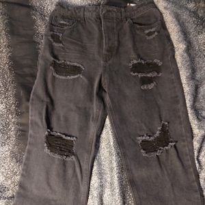 No Boundaries Junior Size 9 Black Ripped Jeans
